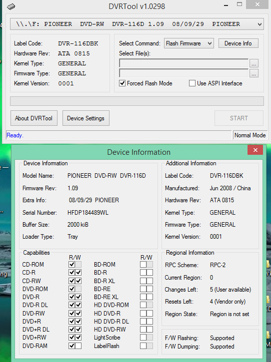 DVRTool v1.0 - firmware flashing utility for Pioneer DVR/BDR drives-2017-01-30_09-03-56.png