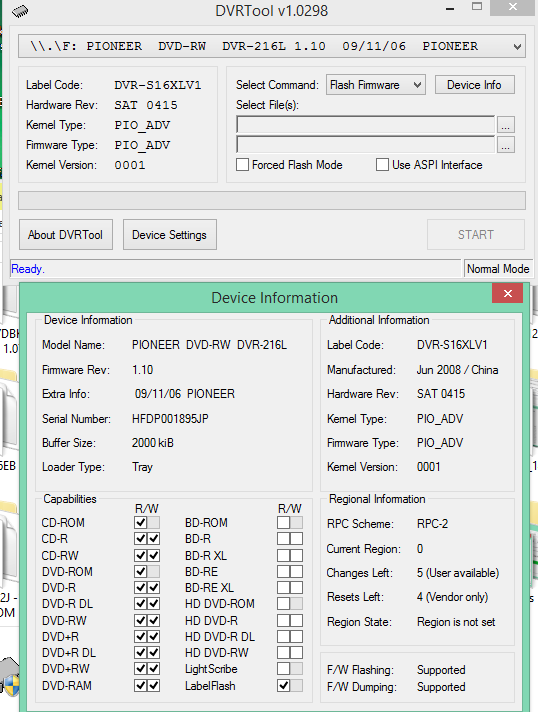 DVRTool v1.0 - firmware flashing utility for Pioneer DVR/BDR drives-2017-03-02_11-57-08.png