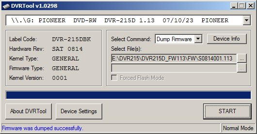 DVRTool v1.0 - firmware flashing utility for Pioneer DVR/BDR drives-dump_pr.png