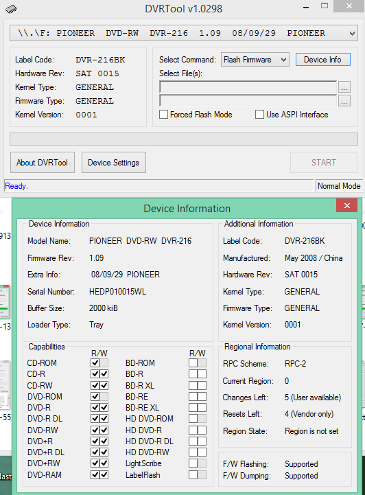 DVRTool v1.0 - firmware flashing utility for Pioneer DVR/BDR drives-2017-04-05_17-59-29.png