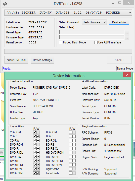 DVRTool v1.0 - firmware flashing utility for Pioneer DVR/BDR drives-2017-04-05_17-51-38.png