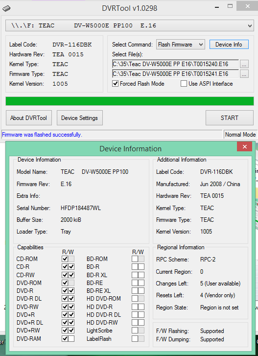 DVRTool v1.0 - firmware flashing utility for Pioneer DVR/BDR drives-2017-04-12_09-26-55.png