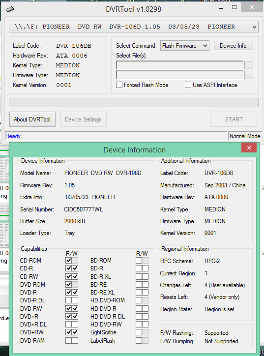 DVRTool v1.0 - firmware flashing utility for Pioneer DVR/BDR drives-2017-04-20_10-02-43.png