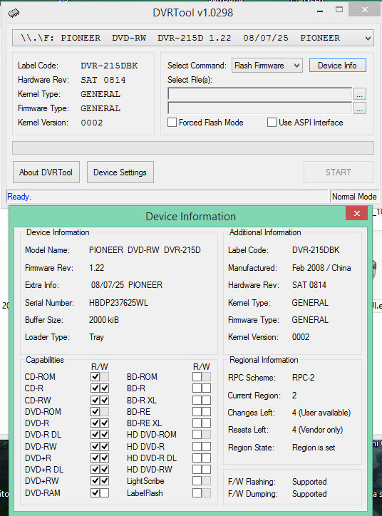 DVRTool v1.0 - firmware flashing utility for Pioneer DVR/BDR drives-2017-05-15_18-52-17.png