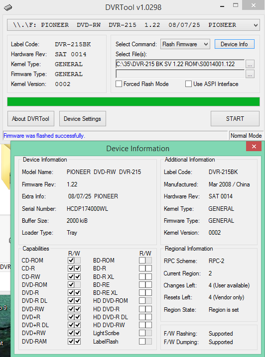 DVRTool v1.0 - firmware flashing utility for Pioneer DVR/BDR drives-2017-05-15_16-04-15.png