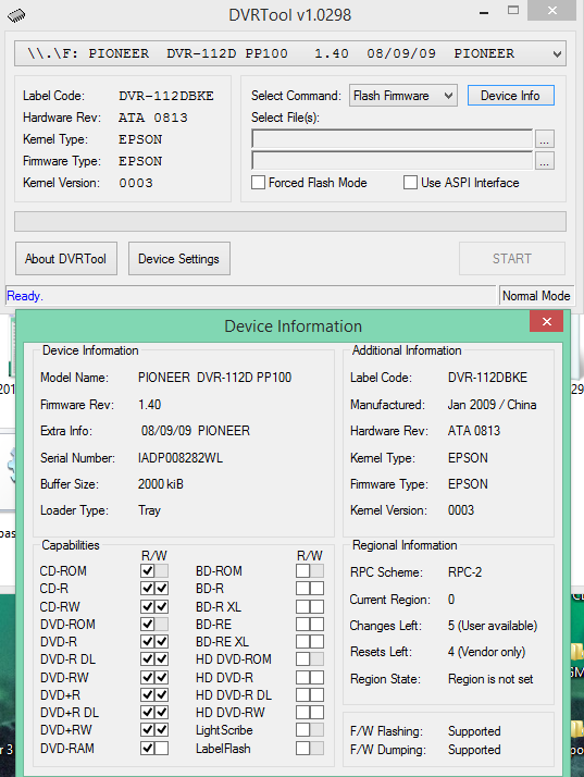 DVRTool v1.0 - firmware flashing utility for Pioneer DVR/BDR drives-2017-05-18_16-56-56.png