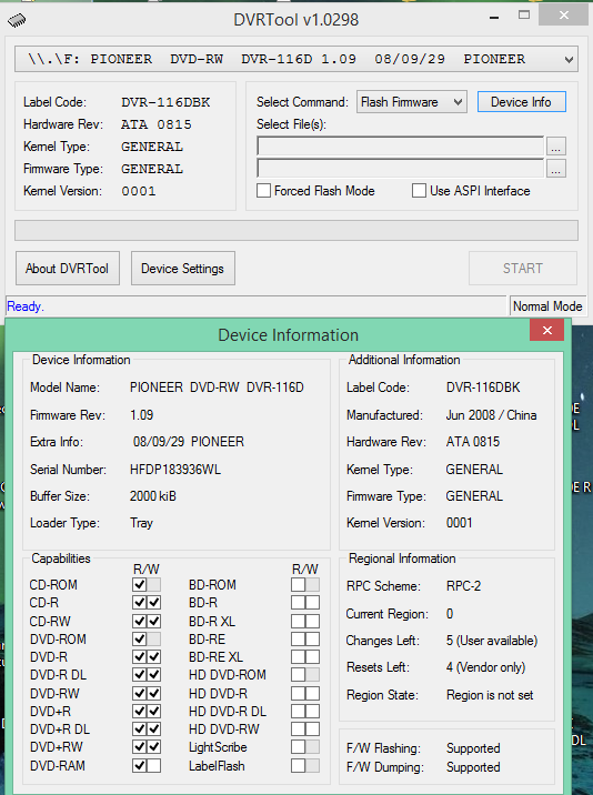 DVRTool v1.0 - firmware flashing utility for Pioneer DVR/BDR drives-2017-06-13_10-12-22.png