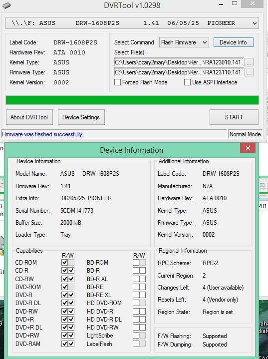 DVRTool v1.0 - firmware flashing utility for Pioneer DVR/BDR drives-2017-06-26_08-34-35.png