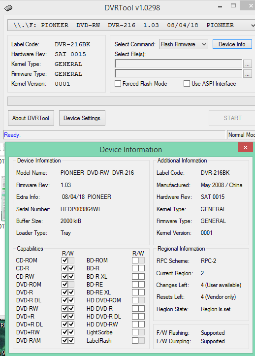 DVRTool v1.0 - firmware flashing utility for Pioneer DVR/BDR drives-2017-07-14_16-17-52.png