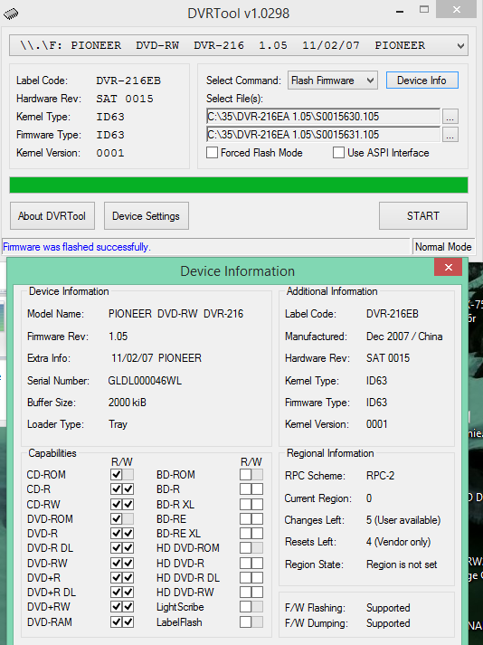 DVRTool v1.0 - firmware flashing utility for Pioneer DVR/BDR drives-2017-07-22_13-20-49.png