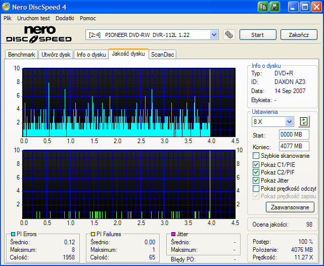 Nowy Nero DiscSpeed 4 (CD-DVD Speed 4.8.2.0)-benq-8-10-16x-rx16-6x-pioneer-112-a12j-1.22.png